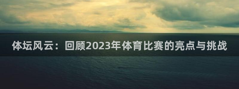 米兰体育官方正版app五金厂：体坛风云：回顾2023